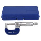 Hot-Outside-Micrometer-Vernier-Scale-Thickness-Measuring-Tool-0-25mm-Range-0-01mm-Resolution